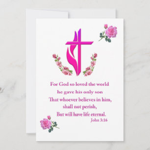 Invitation Jean 3:16