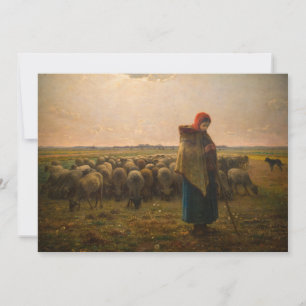 Invitation Jean-Francois Millet - Berger et troupeau 1863