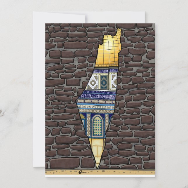 Invitation Jérusalem Palestine (Devant)