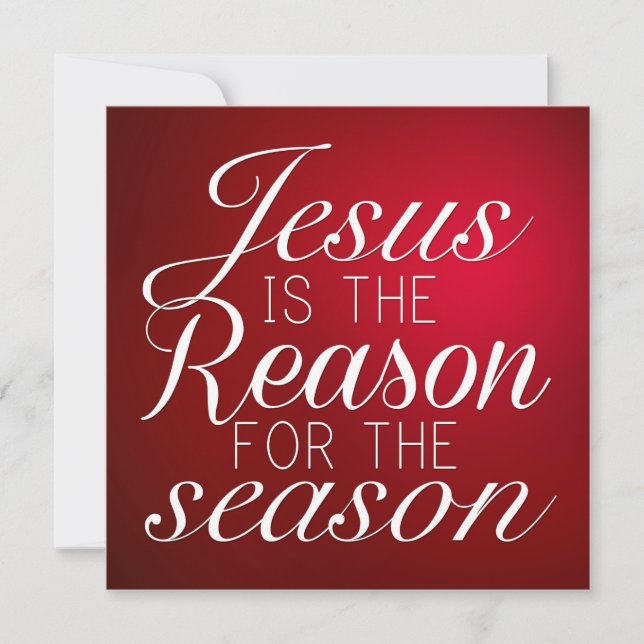 Invitation Jésus Est La Raison De Noël (Devant)