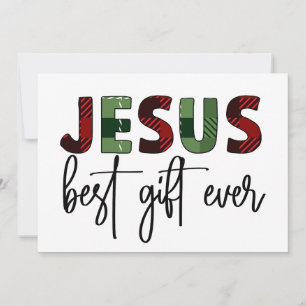 Invitation Jésus est le meilleur cadeau de Noël chrétien