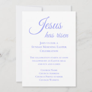 Invitation Jésus est ressuscité Dimanche de Pâques Église Chr