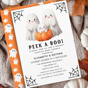 Invitation Jetez Un Coup D'Oeil À Un Fantôme D'Halloween Baby