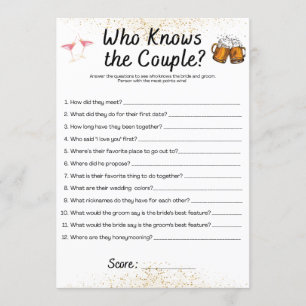 Invitation Jeu conjoint Bachelor/Bachelorette