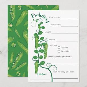 Invitation Jeu de baby shower bébé pois doux