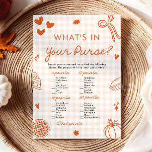 Invitation Jeu de baby shower dessiné à la main : qu'y a-t-il