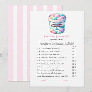 Invitation Jeu de Baby Shower « Elle a été Ramassée »