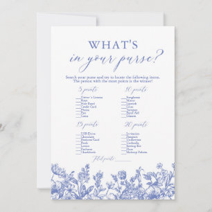 Invitation Jeu de Baby Shower Mariage Dusty Blue Qu'est-ce Qu