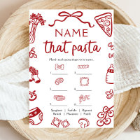 Jeu de baby-shower : Nommez ces pâtes dessinées à