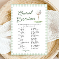 Jeu de Baby Shower sur la Gestation des Animaux de