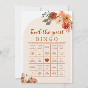 Invitation Jeu de bingo Baby Shower Trouve l'invité Petit Aut