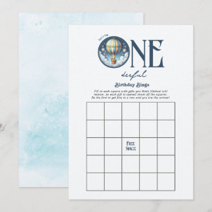 Invitation Jeu de bingo d'anniversaire mer-veilleux