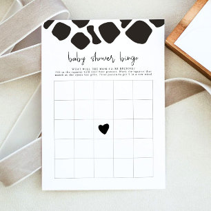 Invitation Jeu de bingo de baby shower moderne avec impressio