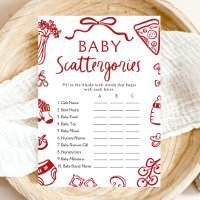 Jeu de Catégories de Bébé Italien Dessiné à la Mai