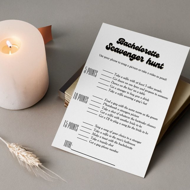 Invitation Jeu de chasse au trésor pour enterrement de vie de (Créateur téléchargé)