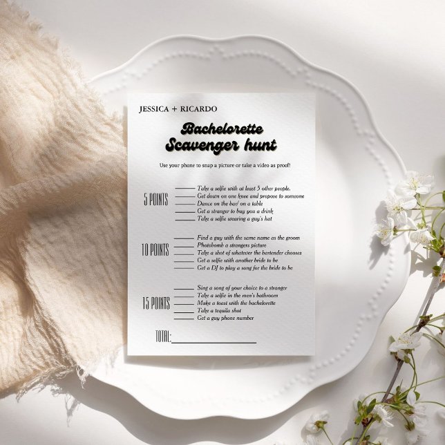 Invitation jeu de chasse au trésor pour enterrement de vie de (Créateur téléchargé)