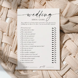 Invitation Jeu de chaussures de mariage moderne