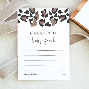 Invitation Jeu de devinette de nourriture pour bébé avec impr