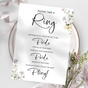 Invitation Jeu de fête de mariage de la mariée sauvageonne Ne