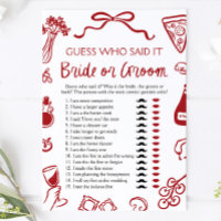 Jeu de fête prénuptiale pour une mariée ou un mari