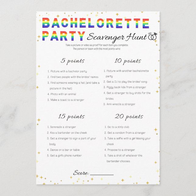 Invitation Jeu de la partie de bachelorette lesbienne, chasse (Devant)