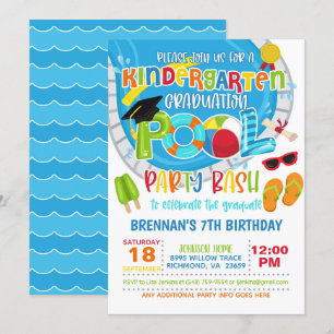 Invitation Jeu de la poule de la maternelle - Garçon W