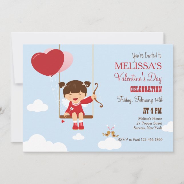 Invitation Jeu de l'invitation de la partie de Valentine de (Devant)