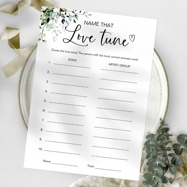 Invitation Jeu de mariage "Devine cette chanson" (Créateur téléchargé)