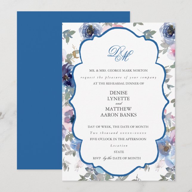 Invitation Jeu de Mariages de l'appel d'offres Spun Sugar & S (Devant / Derrière)