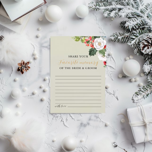Invitation Jeu de mémoire préférée Noël hiver (Créateur téléchargé)