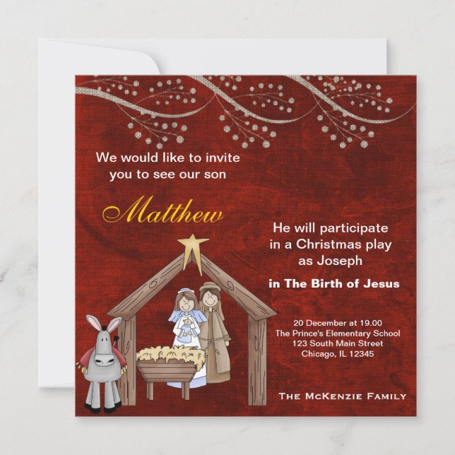 Invitation Jeu de Noël (Devant)