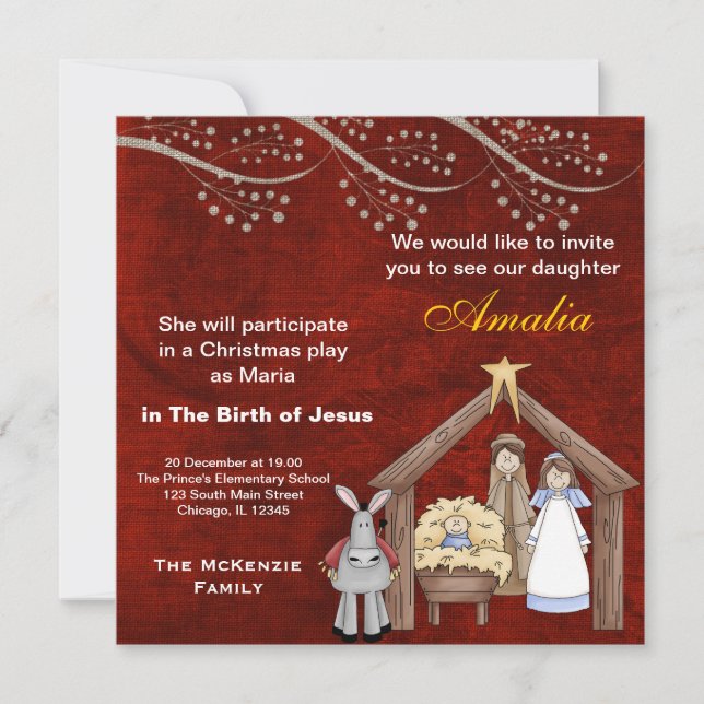 Invitation Jeu de Noël (Devant)