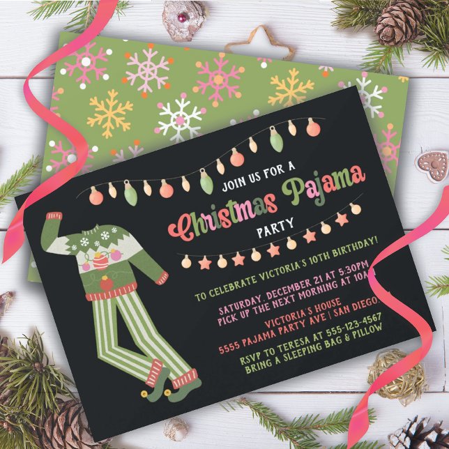 Invitation Jeu de Noël Anniversaire Fête Douleur moche (Créateur téléchargé)