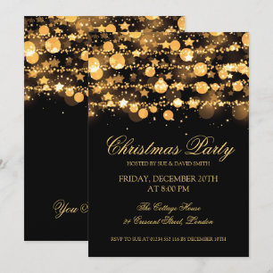 Invitation Jeu de Noël de la compagnie Gold String