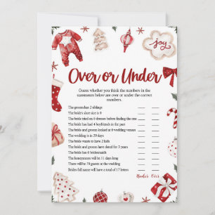 Invitation Jeu de Noël d'hiver sur ou sous Baby shower