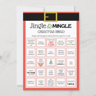 Invitation Jeu de Noël père Noël - Pas modifiable -