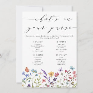 Invitation Jeu de printemps-été Floral Qu'est-ce qu'il y a da