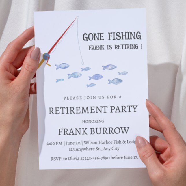 Invitation Jeu de retraite à thème pêche mûre (Créateur téléchargé)