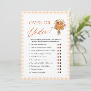 Invitation Jeu de Salle de Marché d'Automne pour la Mariée :