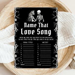 Invitation Jeu de shower de mariage Halloween : devine le tit