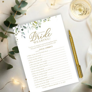 Invitation Jeu de verdure Qu'est-ce que la mariée porte Maria