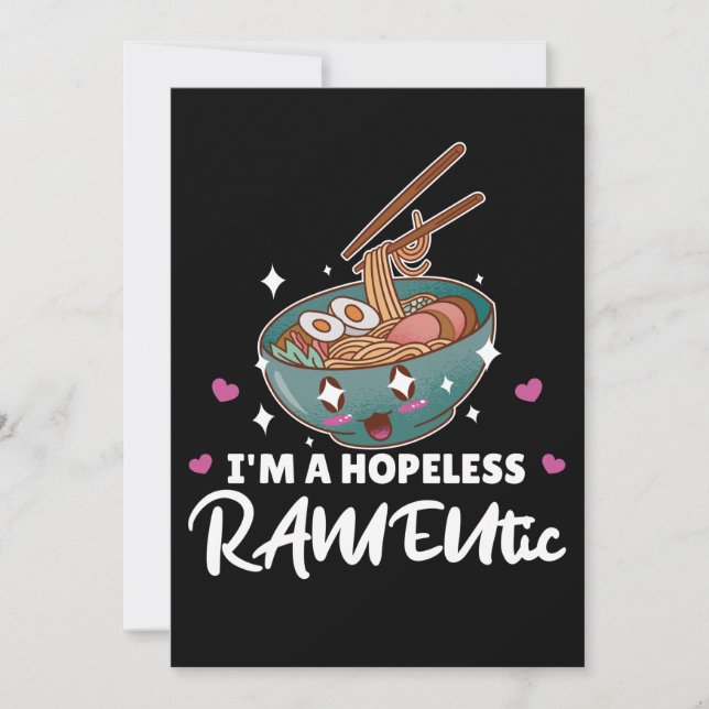Invitation Jeu Romantique Et Drôle Sur Le Ramen (Devant)