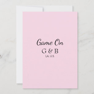 Invitation Jeu sur ajouter le nom du couple lieu de la fête d
