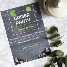Jeu vert et blanc fête d'anniversaire