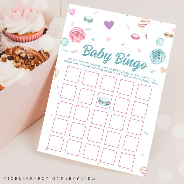 Invitation Jeux de Bingo Bébé Donut Sucré (Créateur téléchargé)