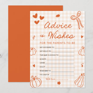 Invitation Jeux de conseils et de vœux pour une baby shower a
