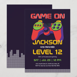 Invitation Jeux vidéo de jeu cool Gamer Boy Anniversaire