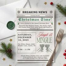 Jingle et Mingle Cocktail de Noël du journal