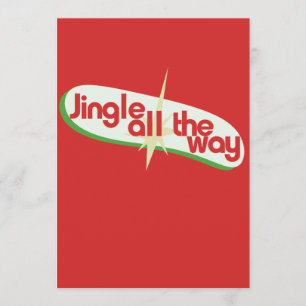 Invitation Jingle jusqu'à Noël rétro