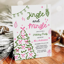 Jingle & Mingle Hand Drawn Christmas Holiday Party